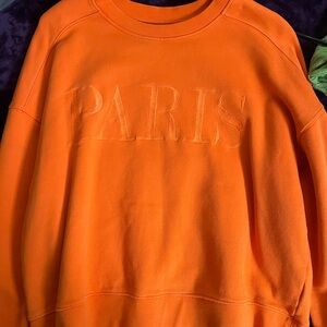Orange Paris Sweatshirt